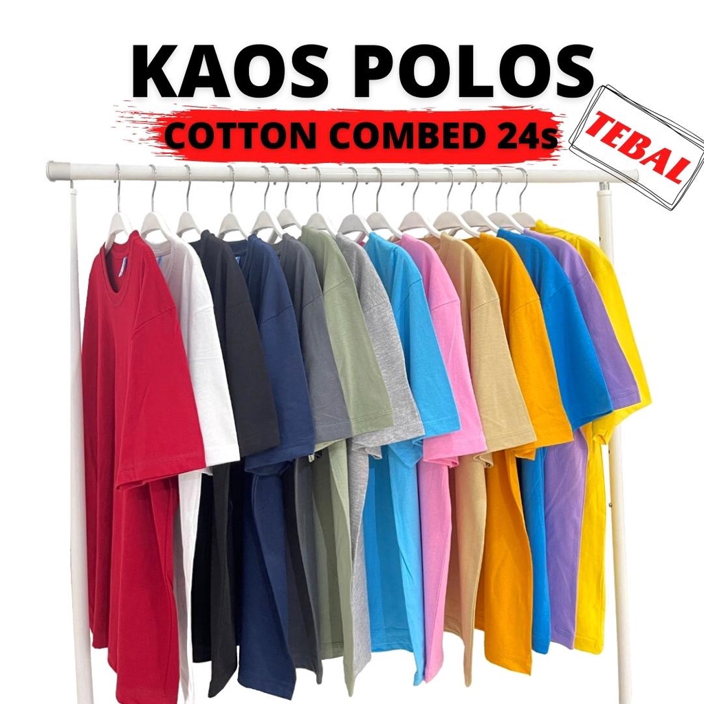 Jual kaos polos 24s Harga Terbaik & Termurah Desember 2022 | Shopee