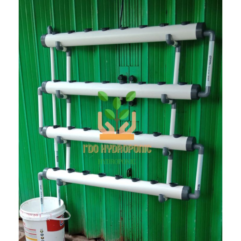 INSTALASI HIDROPONIK DINDING 4 TINGKAT