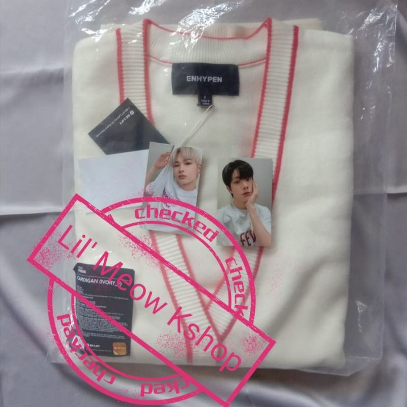 [READY STOCK] ENHYPEN BORDER CARNIVAL UNIFORM CARDIGAN + POB PC JAKE & NI-KI