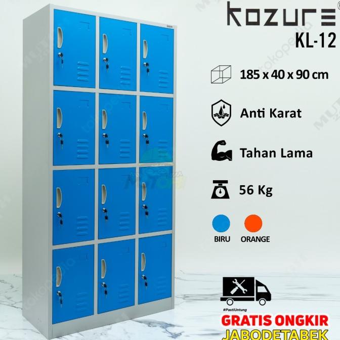 

TERLARIS LOKER LOCKER LEMARI KABINET BESI 12 PINTU KOZURE KL-12 BERKUALITAS