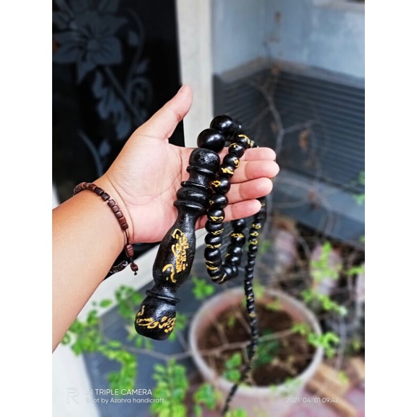 cambuk cemeti tasbih ukir Asmaul Husna