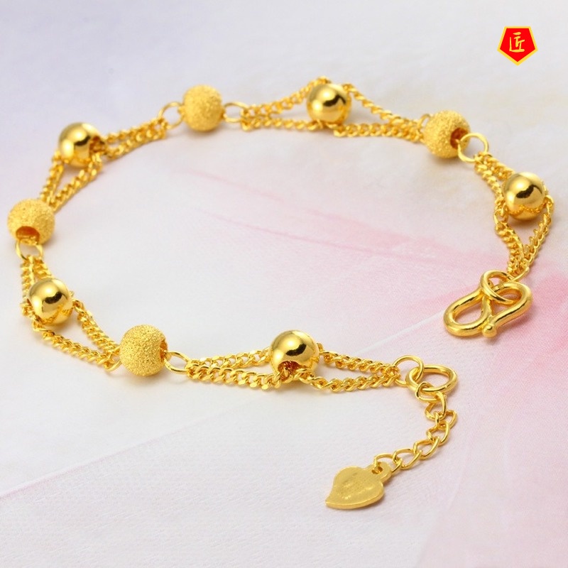 [Ready Stock]Gold Elegant Fashion Beaded Bracelet