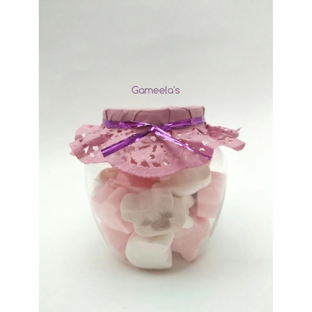 Marshmallow Toples Gentong Plastik Cantik Untuk Snack