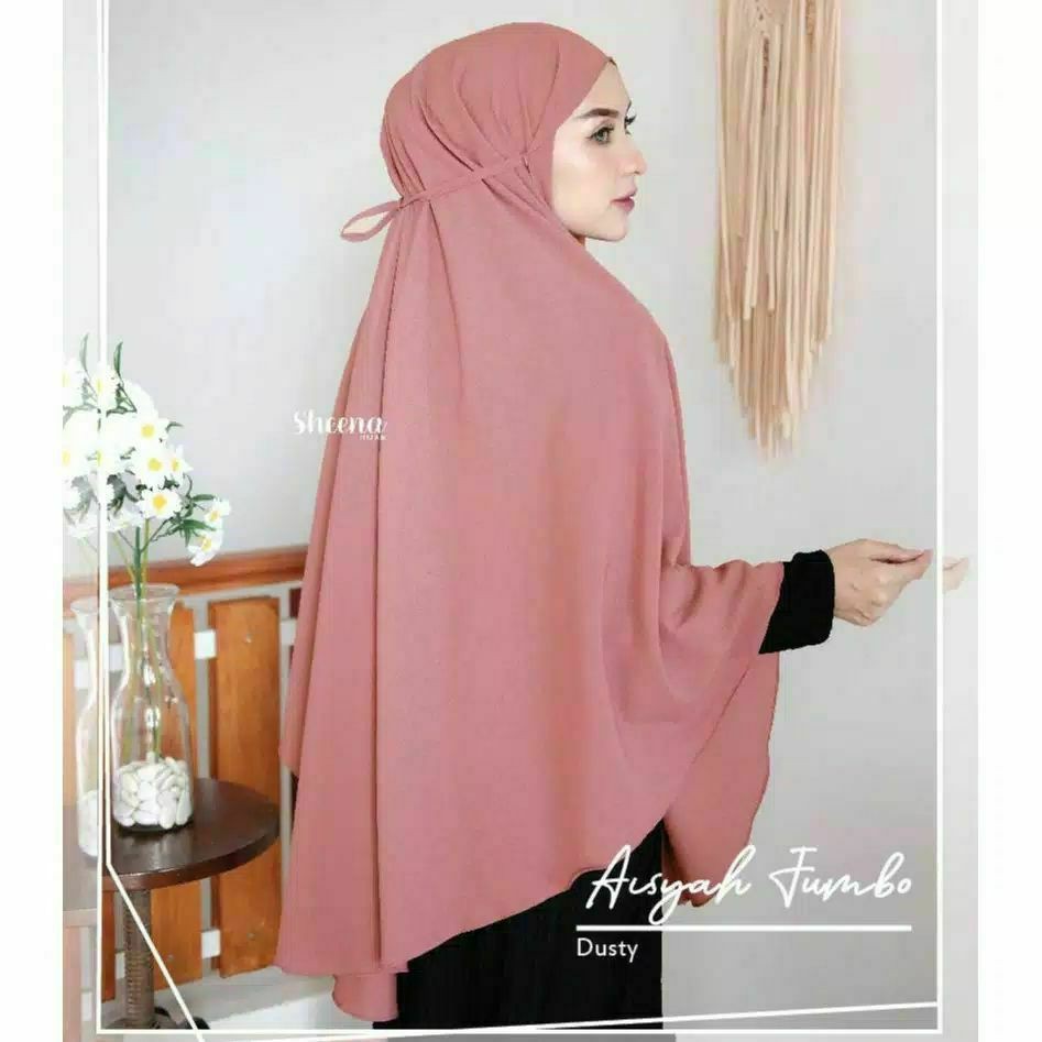 Harga Promo Bisa COD Hijab Instant Bergo Maryam JUMBO XXL Hijab Syari Kerudung Jumbo-7