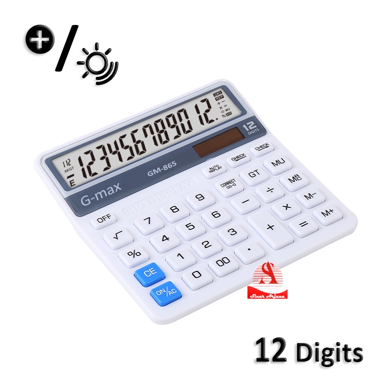 

KALKULATOR ELEKTRONIK DIGITAL12 DIGIT WARNA PUTIH