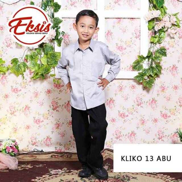 Seply Baju Koko Anak Set / Kliko 13 Abu