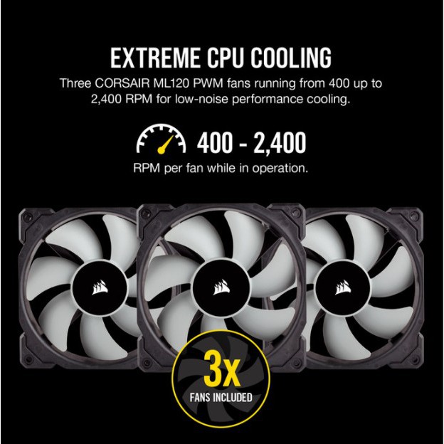 Corsair iCUE H150i RGB PRO XT 360mm Liquid CPU Cooler | CPU Fan