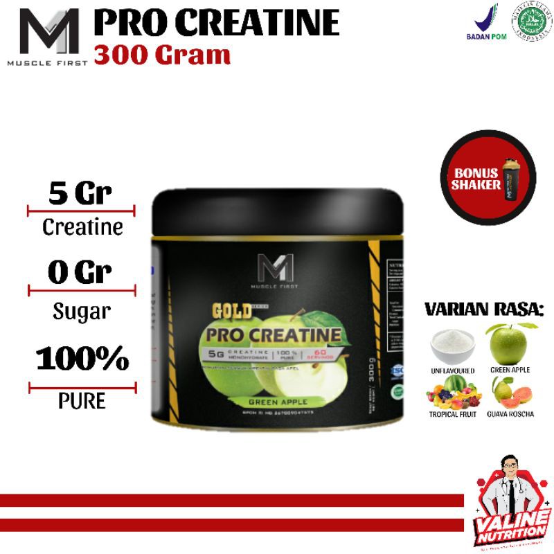 Muscle First Pro Creatine 300 Gram Pre Workout M1 Pro Creatine BPOM ...