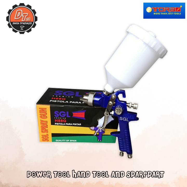 SGL Spray Gun Hvlp 1.4mm - H88G14MM - Alat Semprot Cat Tabung Atas