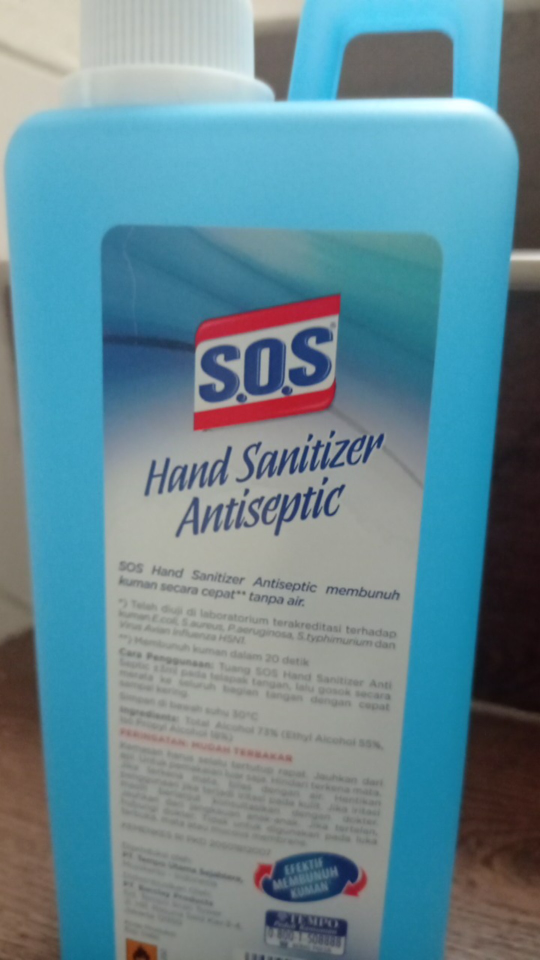 Sos Hand Santizer 1 Liter