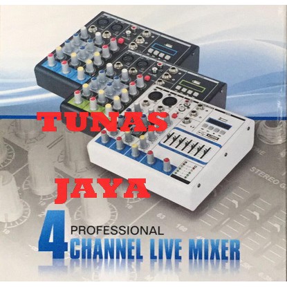 MIXER PROFESIONAL AUDIO 4 CHANNEL ROXTONE V4 LIVE