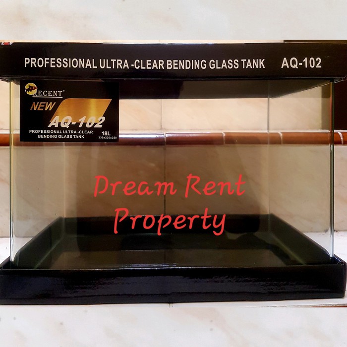 Aquarium Akuarium Kaca Bending Lengkung Merk RECENT AQ-102  