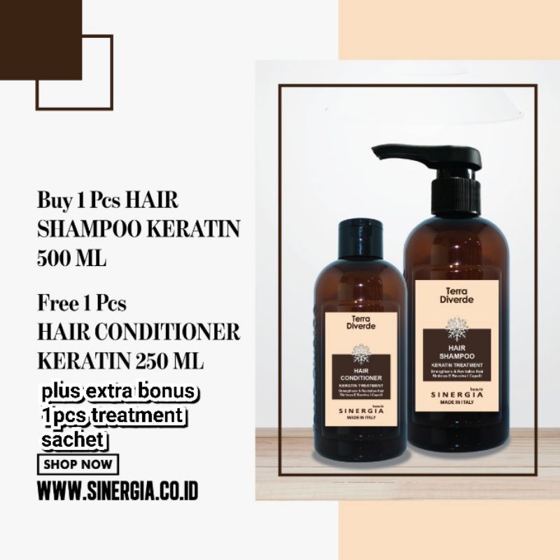 Shampo & conditioner Keratin Terra Diverde Sinergia