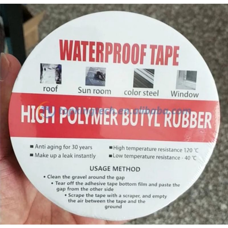 Lakban Anti bocor alumunium foil/waterproof/lem tambal/tape/butly