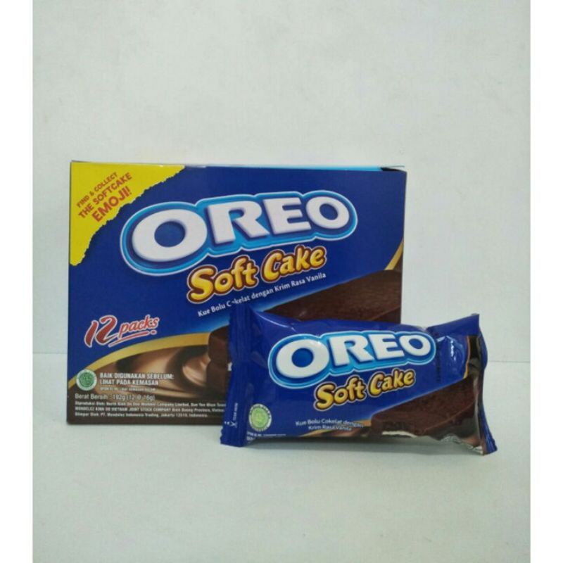 

Oreo Soft Cake Bolu Cokelat 16 gr 1 Box Isi 12 pcs