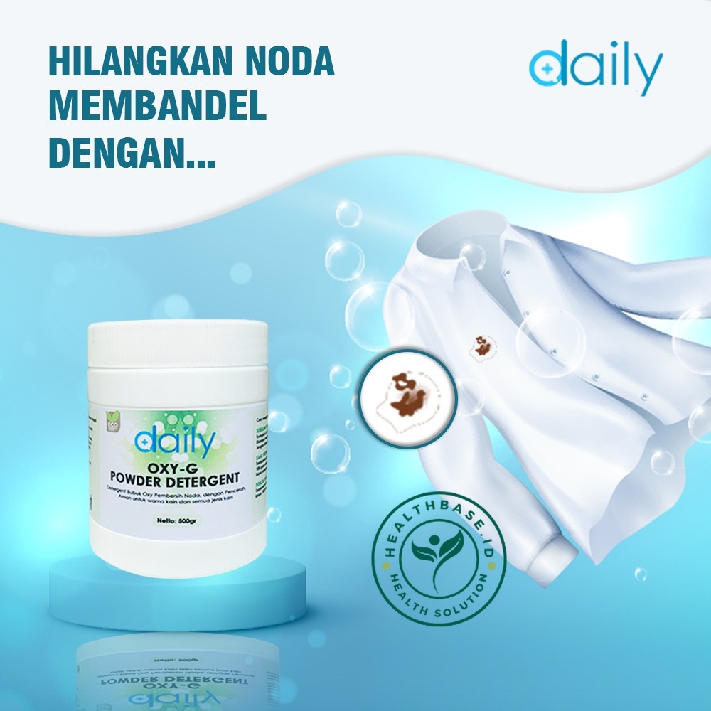 DETERJEN BUBUK LAUNDRY PENCERAH WARNA &amp; PENGHILANG NODA PAKAIAN | DAILY OXY-G POWDER DETERGENT | PENCERAH WARNA PAKAIAN RAMAH LINGKUNGAN