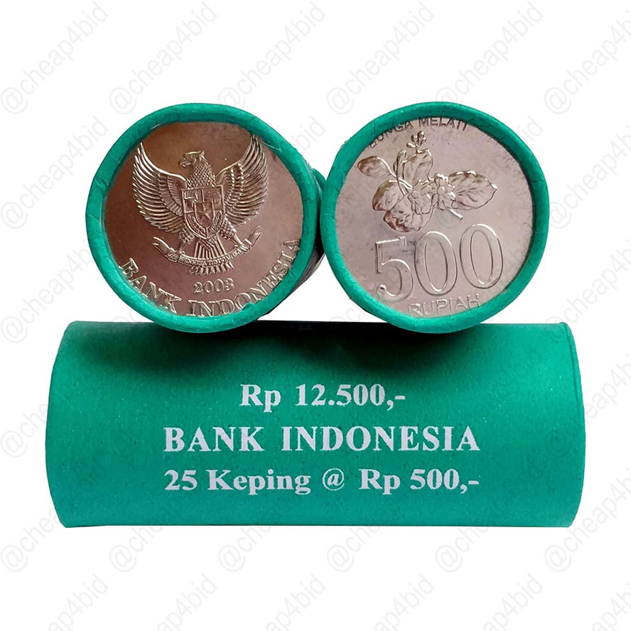 KOIN 500 RUPIAH 2003 - 1 ROLL / ROL - 25 KEPING