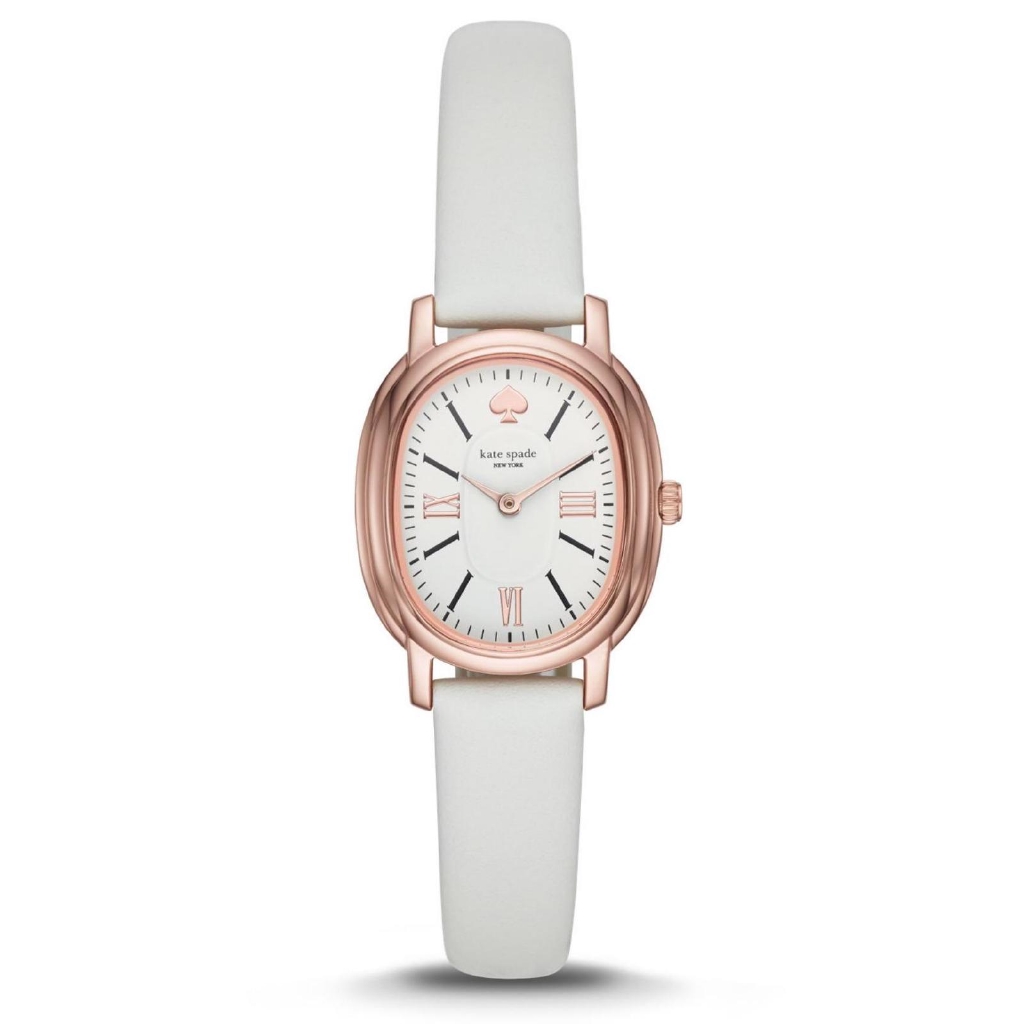 Kate Spade New York Staten White Leather Jam Tangan Wanita KSW1433