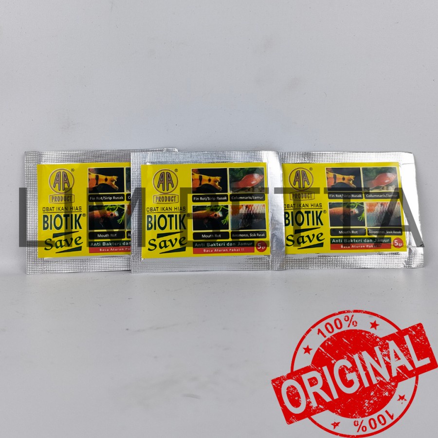 BIOTIK SAVE 5 GRAM / OBAT IKAN HIAS BIOTIK SAVE