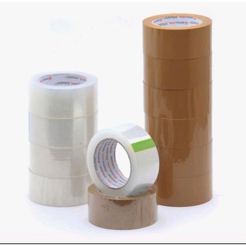 

isolasi paking coklat dan bening ukuran 2