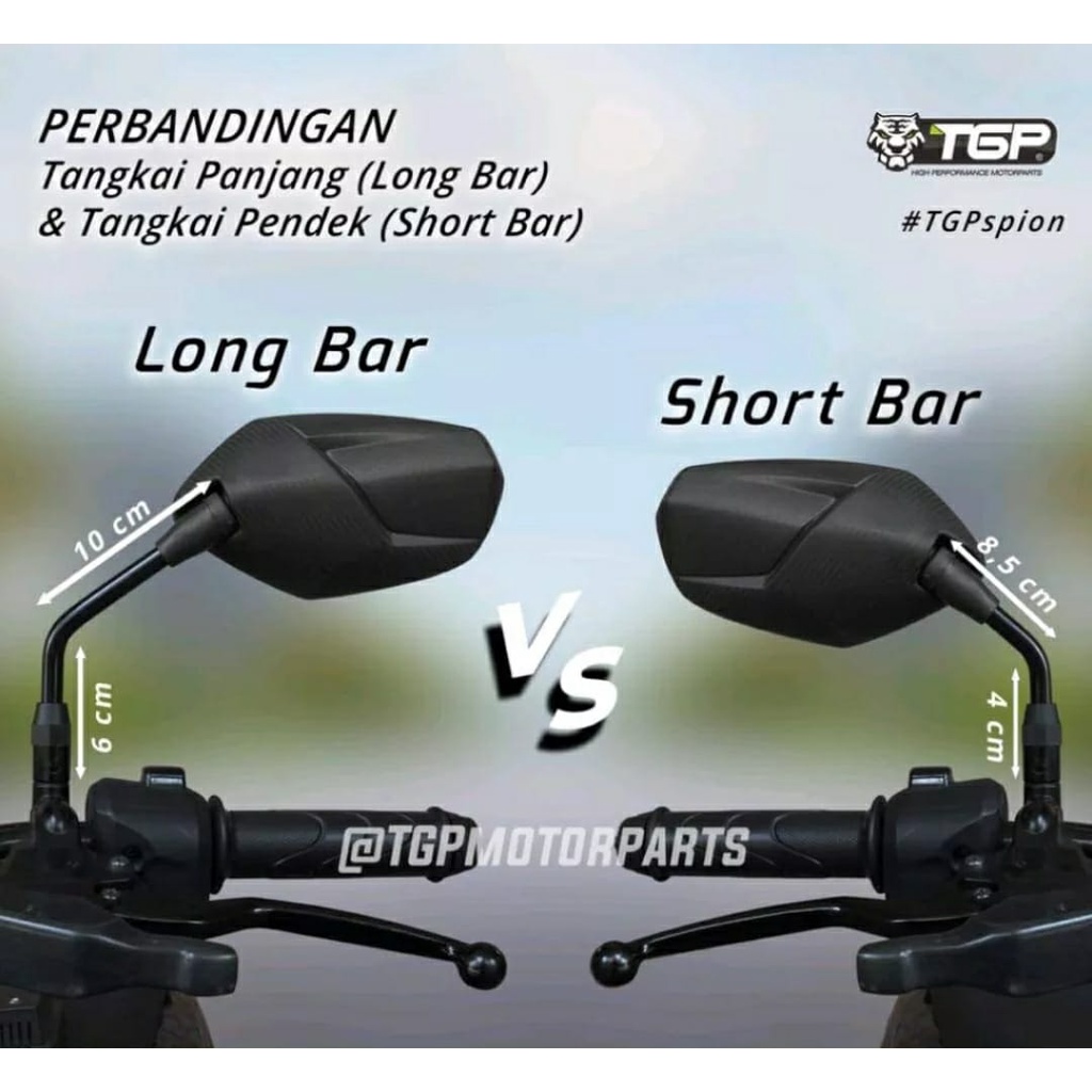 Spion Motor Delta Honda Yamaha TGP Beat FI Vario 125 150 PCX n max mio vixion cb byson Variasi - hon