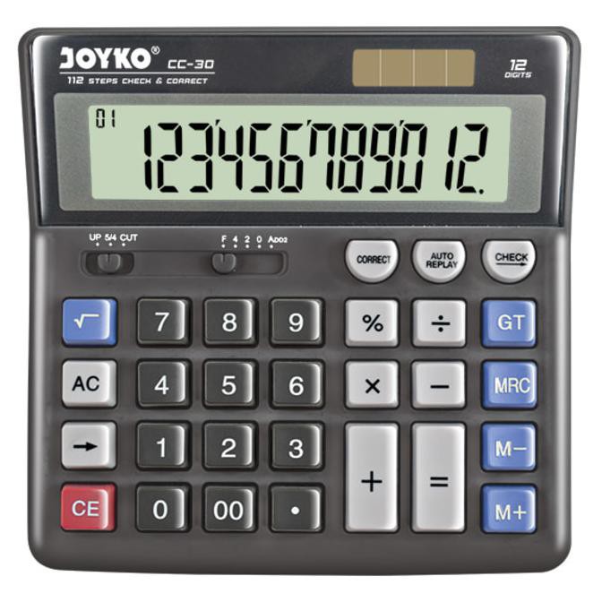 

Calculator / Kalkulator Joyko CC-30 / 12 Digits / Check Correct