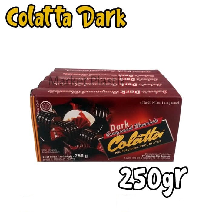 

Dark Colatta-Cokelat Hitam-Coklat Coumpound Colatta Dark 250gram