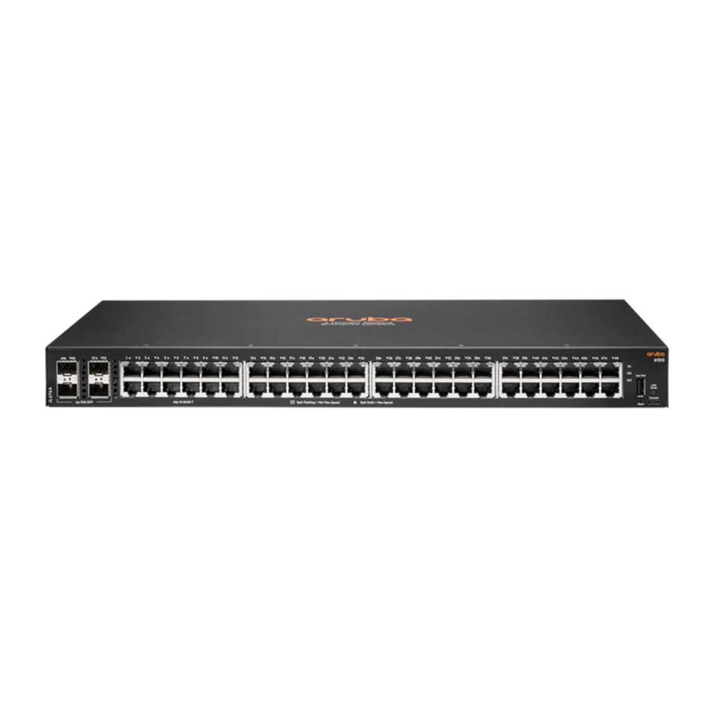 HPE Aruba CX 6100 (JL675A) 48G Class4 PoE 4SFP+ 370W Switch