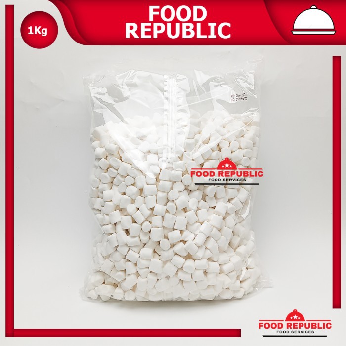 CORNICHE WHITE MINI MARSHMALLOW 1 KG - MARSHMALLOW PUTIH KECIL HALAL