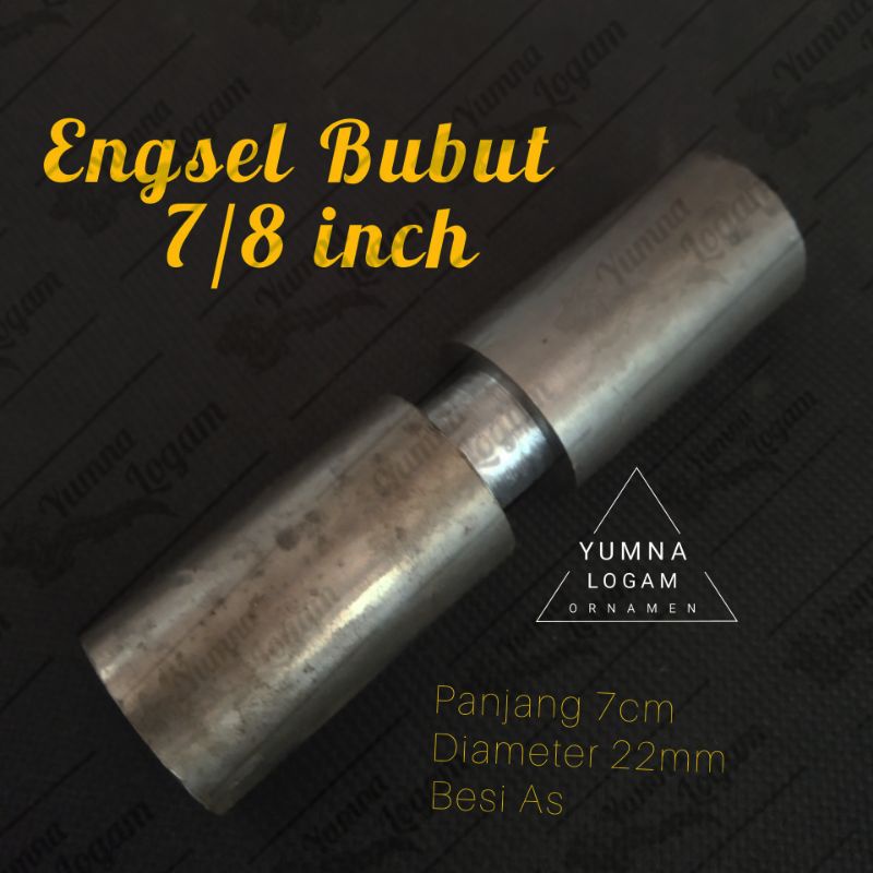 Engsel Bubut /  Engsel Pagar Besi 7/8"  / Engsel bulat/ Engsel pintu besi