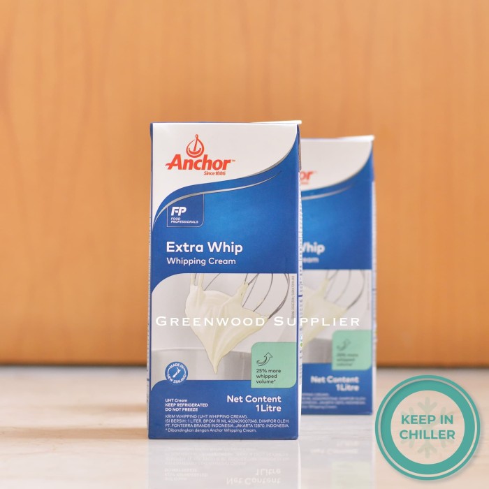 Anchor Extra Whipping Cream / Anchor Extra Whip Cream - 1LT