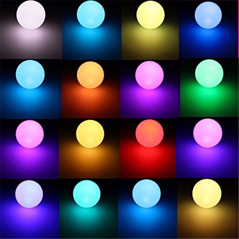 TaffLED Lampu Bohlam RGB dengan Remote Control E27 3W - B2 - White