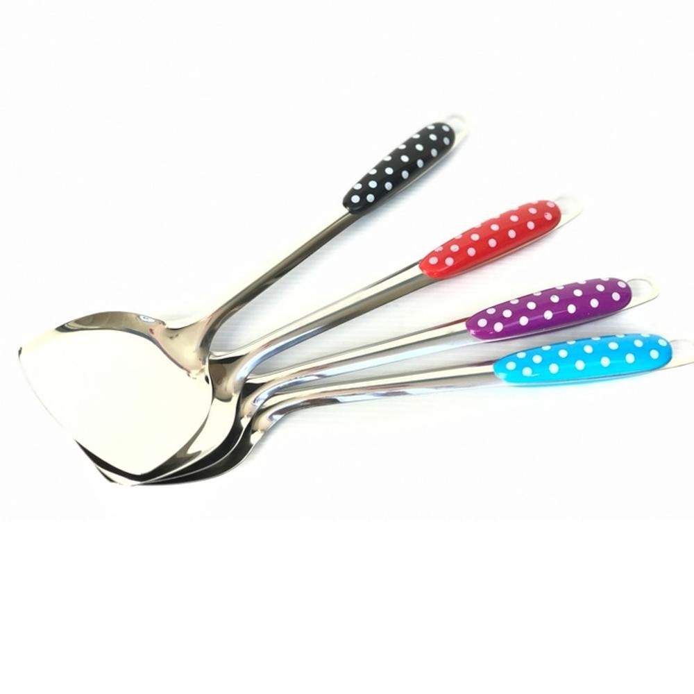 Fanilashop Spatula polkadot Stainless - spatula polkadot - sutil polkadot tanpa lubang