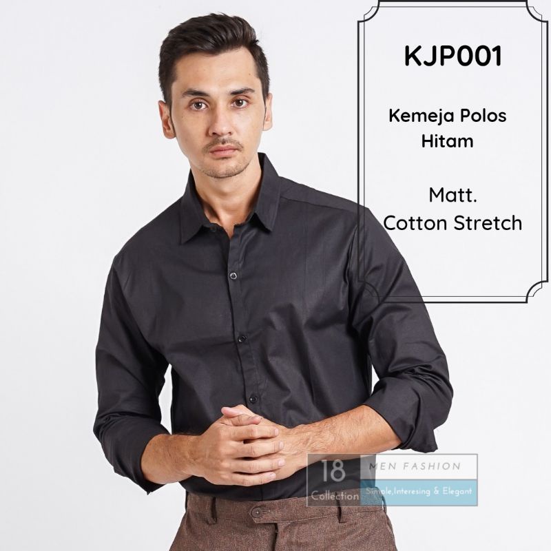 [Bisa COD] Kemeja Polos SlimFit Lengan Panjang