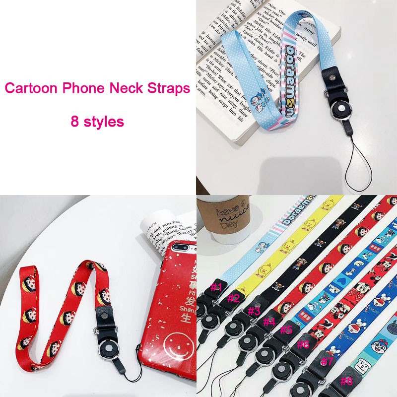 2 in 1 Gantungan HP Strap 8 Motif Kartun  Jepang  Chibi 