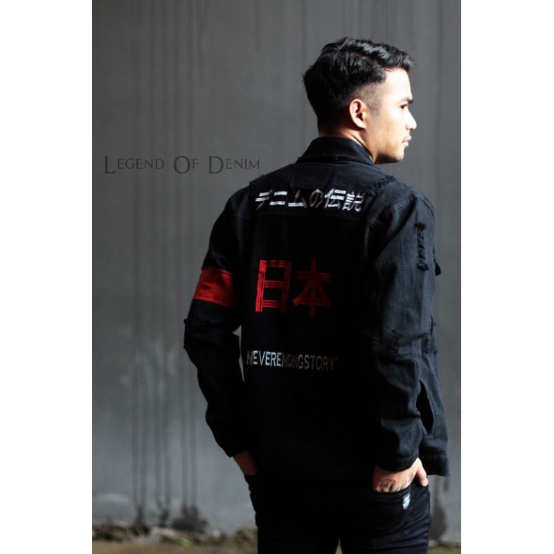 Jaket Jeans Black Edition Japanese