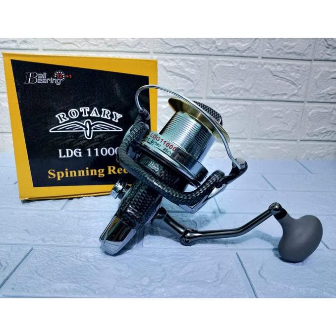 TERMURAH Reel Spinning Rotary LDG 11000 13 BB Body Metal Aluminium Spool