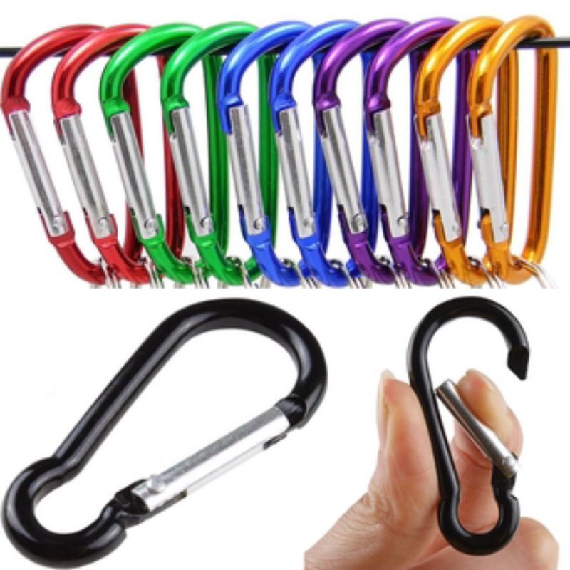 Carabiner Karabiner Gantungan Kunci Mini Aluminium Cantelan Camping Climbing Savety