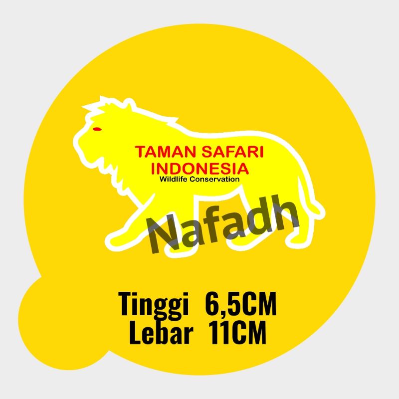 Stiker Taman Safari,stiker mobil,motor,stiker tempelan
