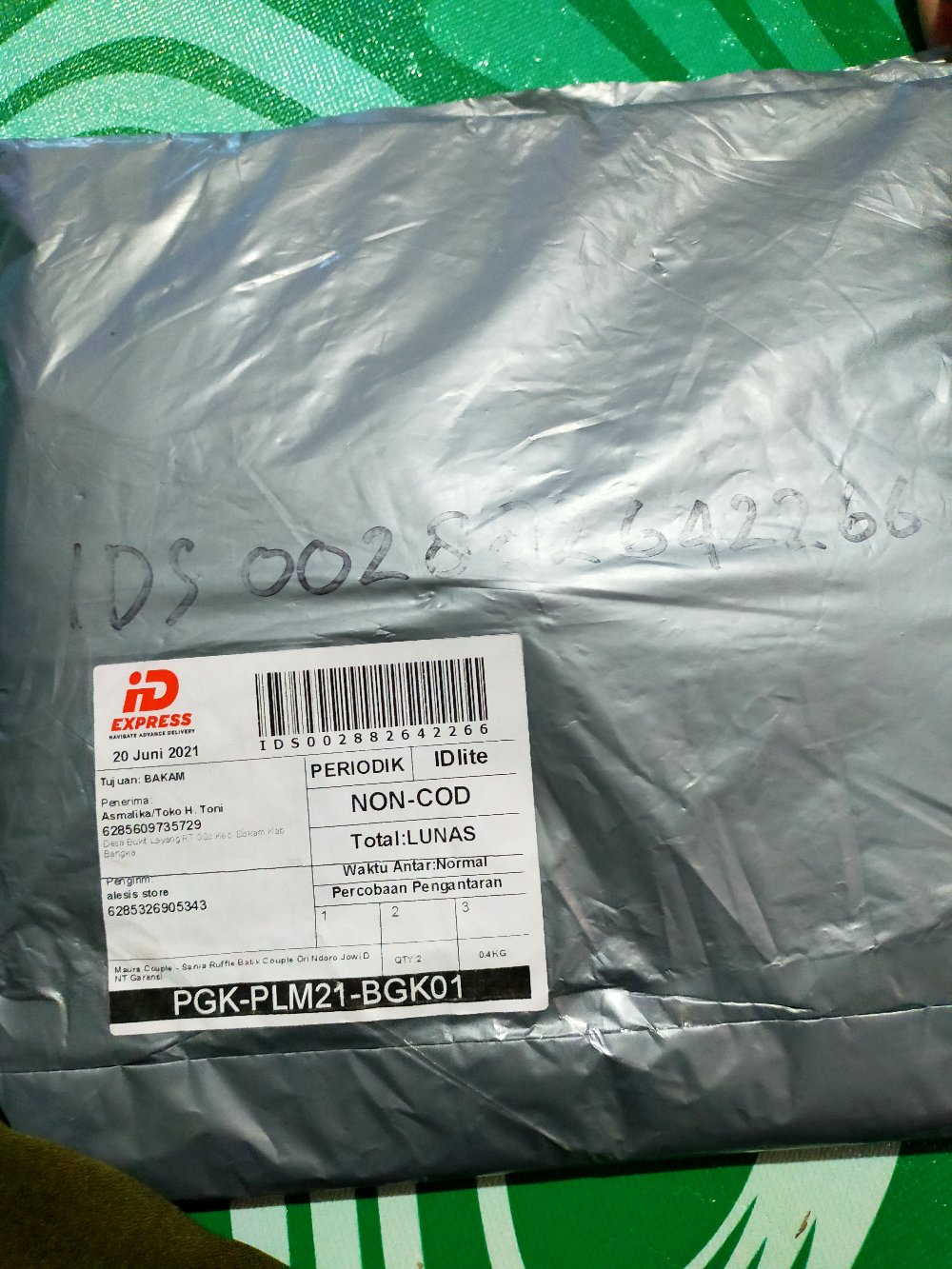 Maura Couple - Sania Ruffle Batik Couple Ori Ndoro Jowi Dnt Garansi