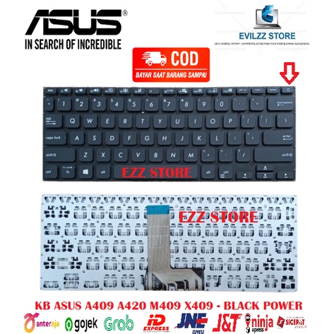 KEYBOARD KIBOT LAPTOP ASUS VIVOBOOK 14 A409 A409F A409FA A409FL A409M A409MA A409U A409UA X409 X409D