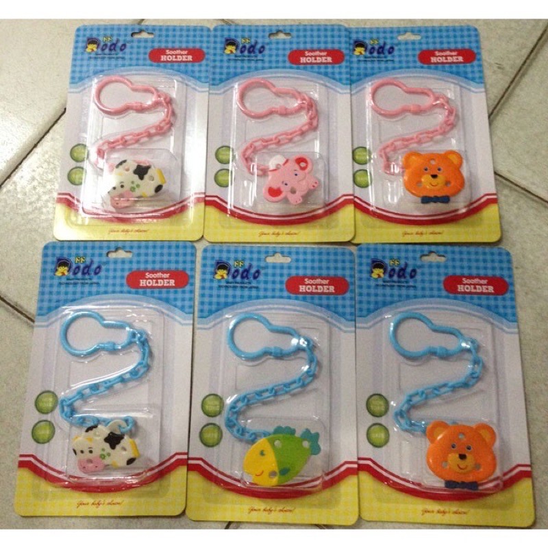 Dodo Soother Holder Pacifier Rantai Gantungan Jepitan Dot Empeng Bayi - Tali empeng bayi - Gantungan Empeng Teether Bayi