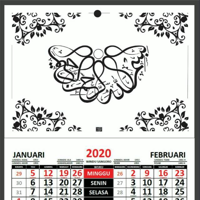 

Kalender Jawa dan Masehi 2020