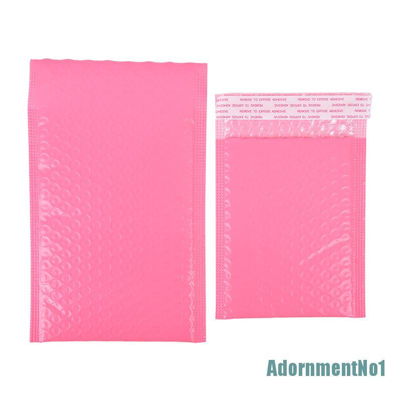 [AdornmentNo1]10x Pink Bubble Bag Mailer Plastic Padded Envelope Shipping Bag Packaging