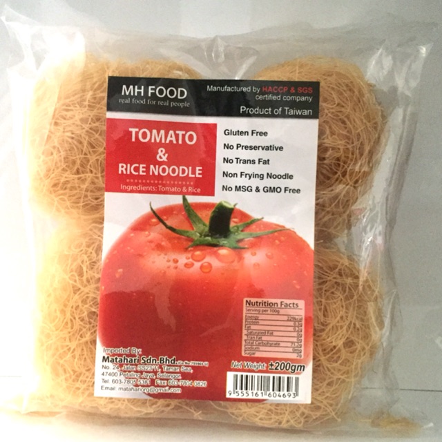 

MH Food Gluten Free Tomato And sRice Noodla 200gr