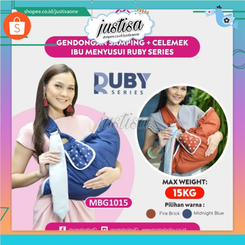 Promo !! Moms Baby Gendongan Samping Ruby Series MBG 1015 - SALE gendongan samping moms baby ruby series