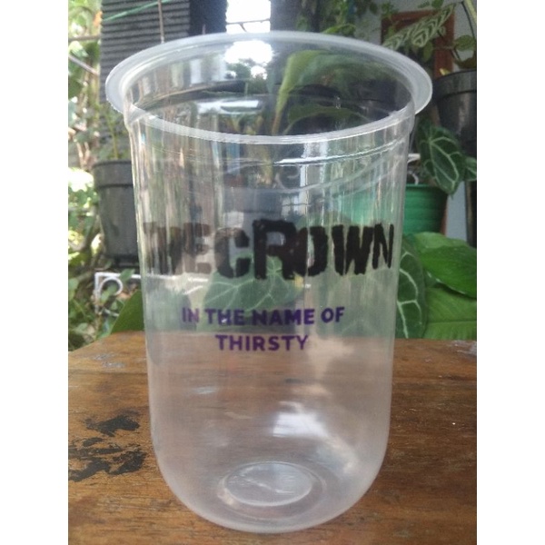 Cup Boba 8gram  oval  16oz plus sablon