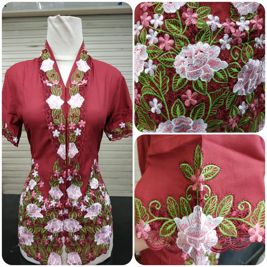 Renda encim kebaya encim motif bunga melati (Renda Saja)
