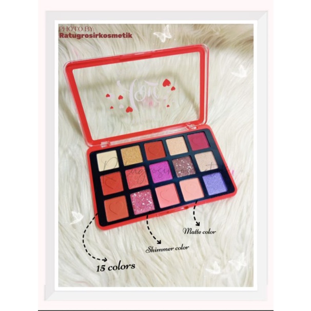 [ECER]EYESHADOW PALETTE SWEET HEART/LOVE/GLAM ANYLADY NO.771/771B/771C/PEACH 797