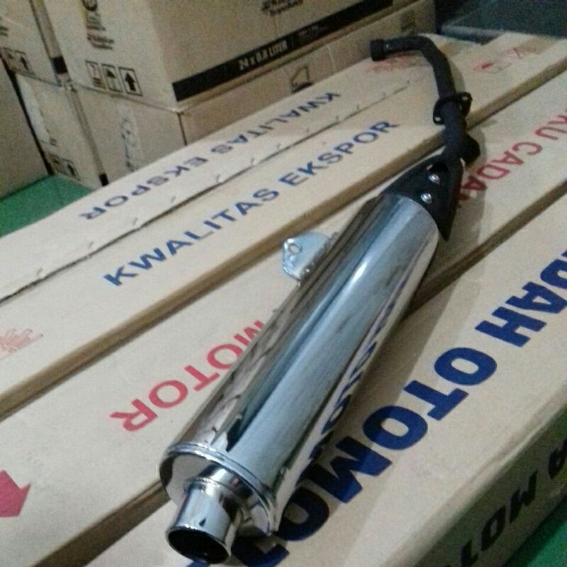 knalpot standar honda revo lama/meri original merek fajar indah